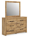 Maystonna Crossbuck Panel Bed, Dresser and Mirror