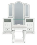 Kozlani Vanity, Mirror and Stool