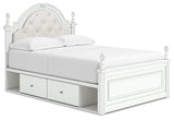 Kozlani Upholstered Panel Bed with Storage