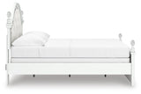 Kozlani Upholstered Panel Bed, Dresser and Mirror