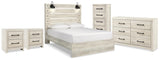 Cambeck Panel Storage Bed, Dresser, Chest and 2 Nightstands