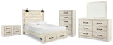 Cambeck Panel Storage Bed, Dresser, Mirror, Chest and 2 Nightstands