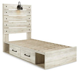Cambeck Panel Bed with 2 Storage Drawers with Dresser