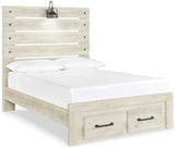 Cambeck Panel Bed with 2 Storage Drawers with Dresser