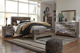 Kensley Panel Bed with Mirrored Dresser, Chest and Nightstand
