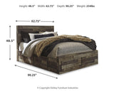 Derekson Panel Bed with 4 Storage Drawers