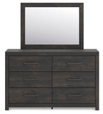 Hollivern Panel Bed, Dresser, Mirror, Chest and Nightstand
