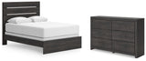 Hollivern Panel Bed and Dresser