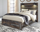 Drystan Panel Bed with 2 Storage Drawers