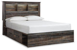 Drystan Bookcase Bed with 4 Storage Drawers with Mirrored Dresser