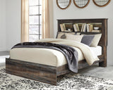 Drystan Bookcase Bed, Dresser, Mirror and 2 Nightstands