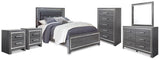 Lodanna Panel Bed, Dresser, Mirror, Chest and 2 Nightstands