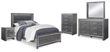 Lodanna Panel Bed, Dresser, Mirror, Chest and Nightstand