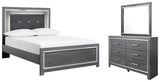 Lodanna Panel Bed, Dresser and Mirror
