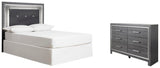 Lodanna Upholstered Panel Headboard with Dresser