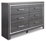 Lodanna Panel Bed with 2 Storage Drawers with Dresser