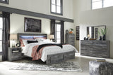 Seagrant Panel Bed with 4 Storage Drawers and Dresser