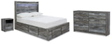Baystorm Panel Storage Bed, Dresser and Nightstand