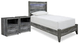 Baystorm Panel Bed and 2 Nightstands