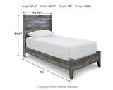 Baystorm Panel Bed and 2 Nightstands
