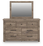 Rusticott Panel Bed, Dresser and Mirror
