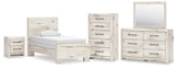 Lawroy Panel Bed, Dresser, Mirror, Chest and Nightstand