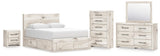 Whitaker Panel Storage Bed, Dresser, Mirror, Chest and Nightstand