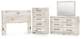 Whitaker Panel Headboard, Dresser, Mirror and Chest