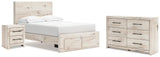 Lawroy Storage Bed, Dresser and Nightstand