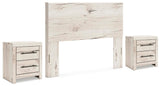 Whitaker Panel Headboard and 2 Nightstands