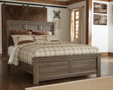 Juararo Panel Bed with Mirrored Dresser and Chest