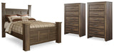 Juararo Poster Bed and 2 Chests