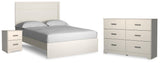 Stelsie Panel Bed with Dresser and Nightstand