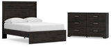 Belachime Panel Bed with Dresser