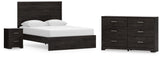 Belachime Panel Bed with Dresser and Nightstand