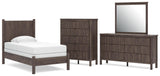 Pamytta Panel Bed, Dresser, Mirror and Chest