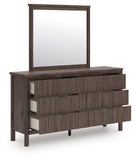 Pamytta Panel Platform Bed, Dresser, Mirror, Chest and Nightstand