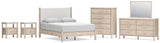 Cadmori Panel Bed, Dresser, Mirror, Chest and 2 Nightstands
