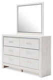 Altyra Bookcase Panel Bed, Dresser, Mirror and Chest