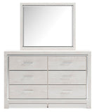 Altyra Upholstered Panel Storage Bed, Dresser and Mirror