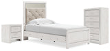Altyra Panel Bed, Chest and Nightstand