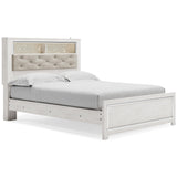 Altyra Panel Bookcase Bed with Mirrored Dresser, Chest and Nightstand