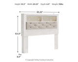 Altyra Upholstered Panel Bookcase Headboard