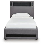 Verishaw Upholstered Bed with Wireless Audio
