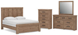 Oliandon Panel Bed, Dresser, Mirror and Chest