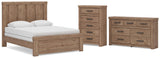 Oliandon Panel Bed, Dresser and Chest