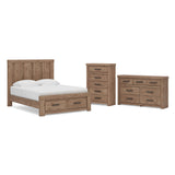 Oliandon Panel Storage Bed, Dresser and Chest