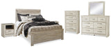 Bellaby Panel Bed, Dresser, Mirror, Chest and 2 Nightstands