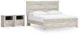 Bellaby Panel Bed and 2 Nightstands