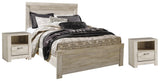 Bellaby Panel Bed with 2 Nightstands